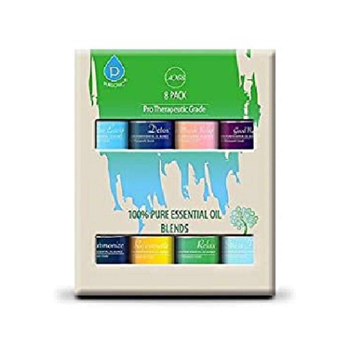 Pure Aromatherapy Oils 8-Pack