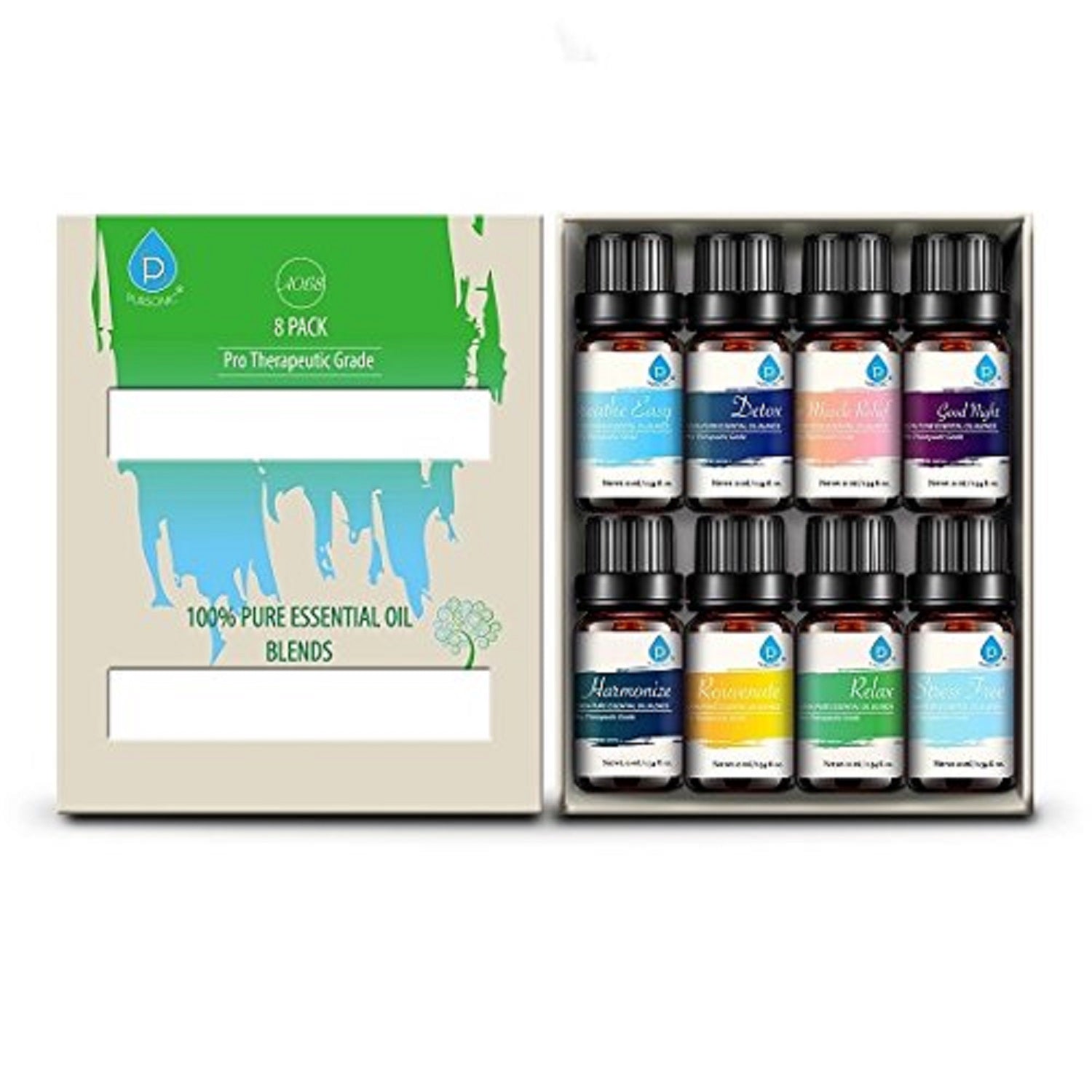 Pure Aromatherapy Oils 8-Pack