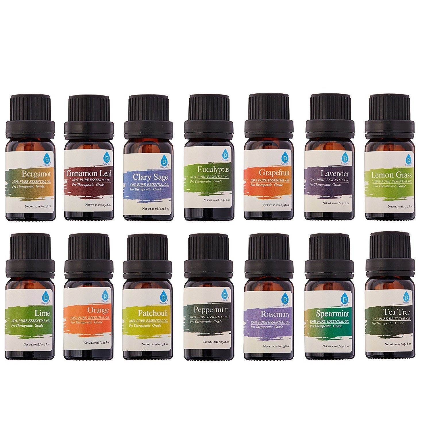 Pure Aromatherapy Oils 14-Pack