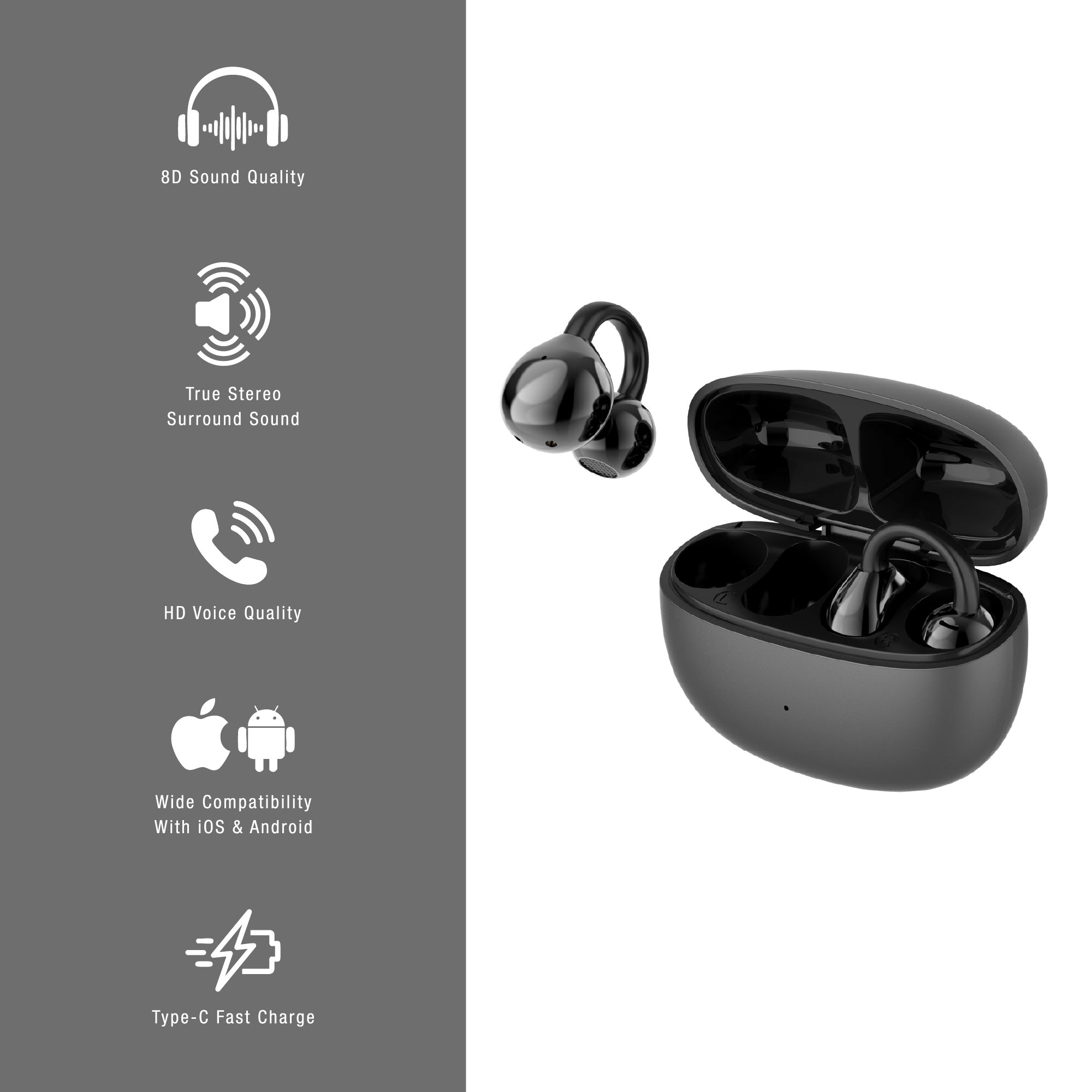 True Wireless Stereo Earbuds