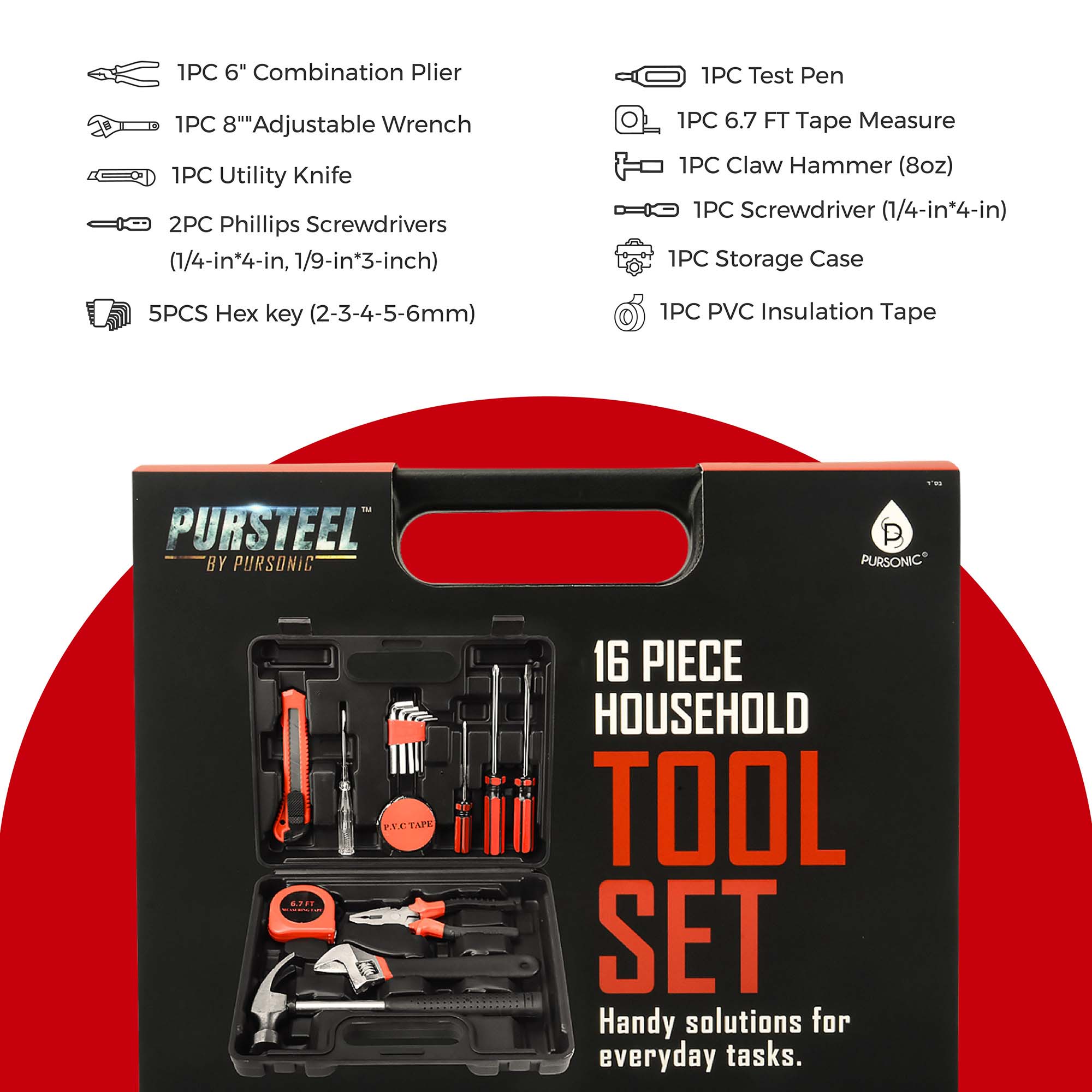 🛠️ Pursonic Car Vacuum, Handy Solutions 9-Piece Tool Kit & 11-in-1 Multifunction Tool Bundle – The Ultimate Home & Auto Essential Set 🚗🔧