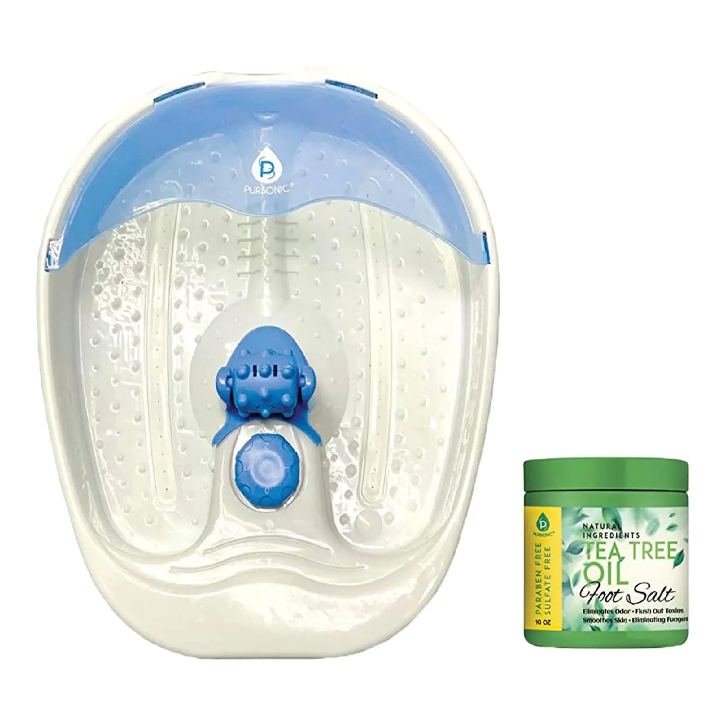 Foot Spa Massager with Tea Tree Oil Foot Salt Scrub (Warming Function)-3