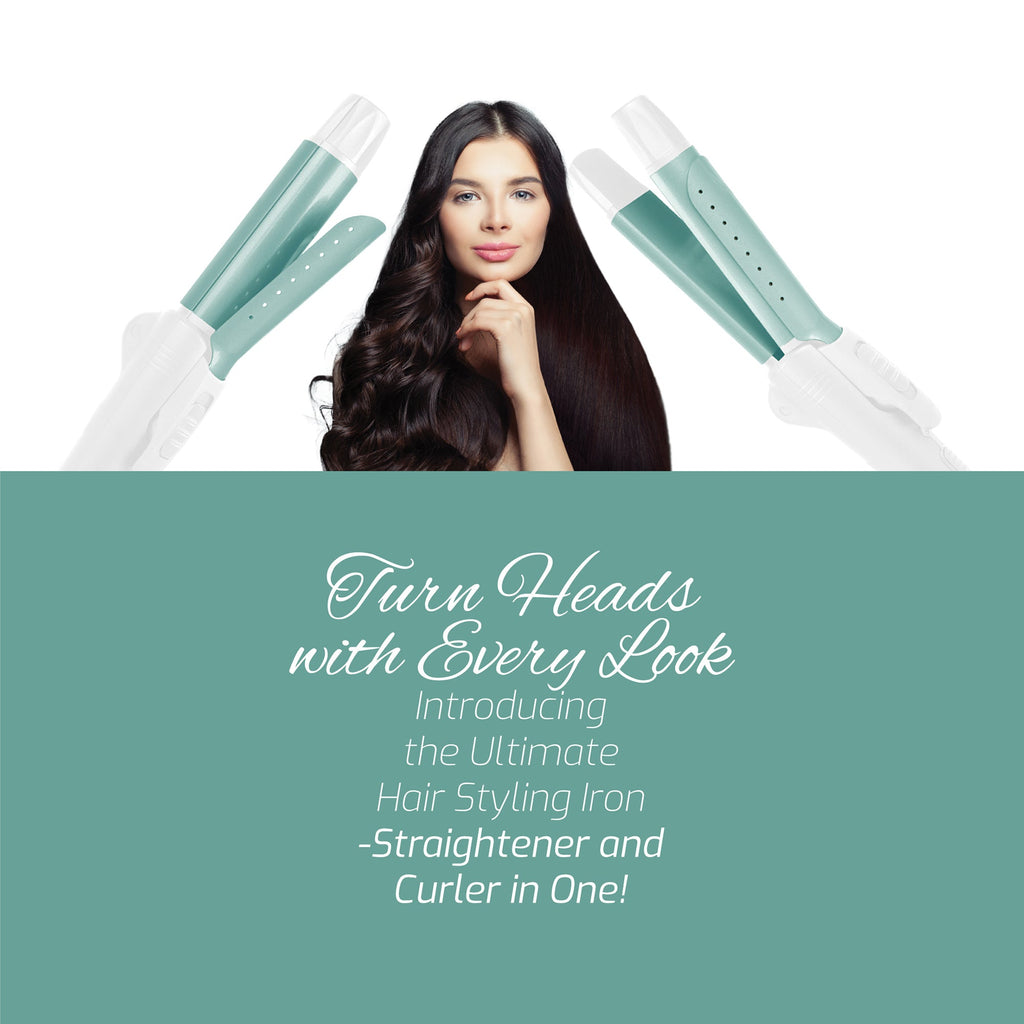 2-in-1 Straightener & Curler