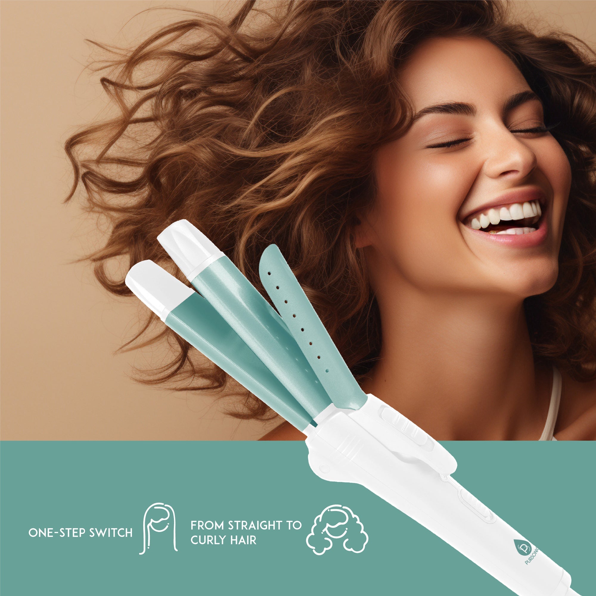 2-in-1 Straightener & Curler