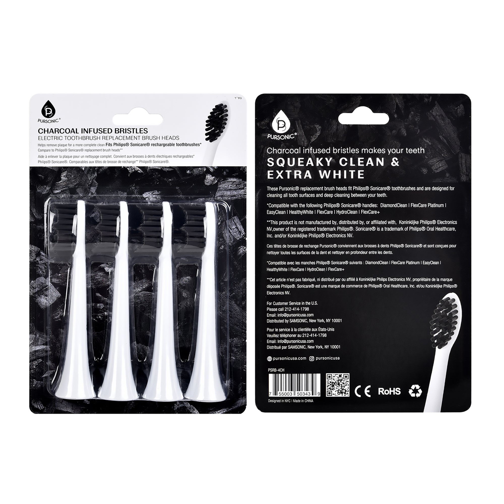 Charcoal Sonicare Heads