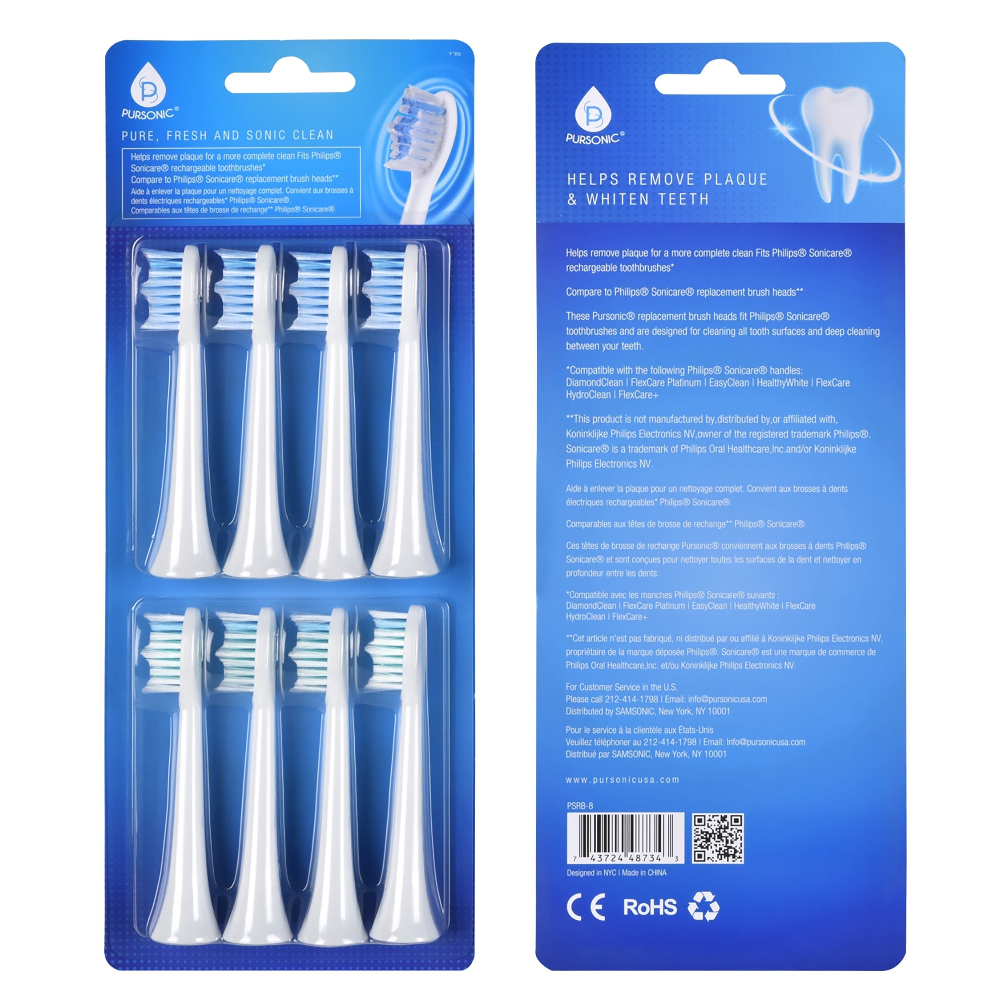 Sonicare Replacement Heads 8-Pack