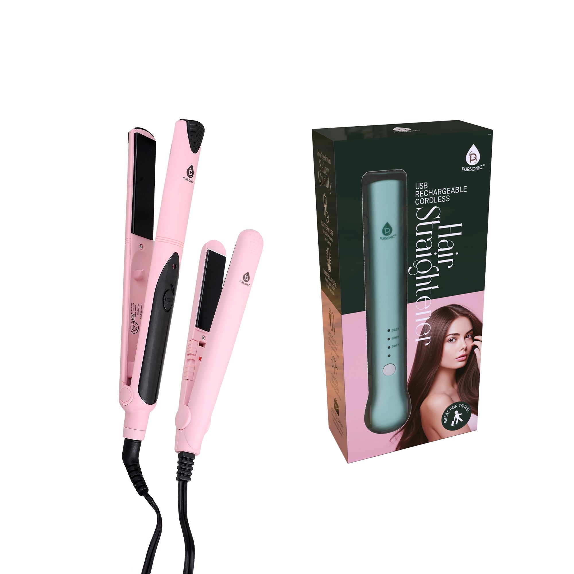 Toothbrush & Flat Iron Set