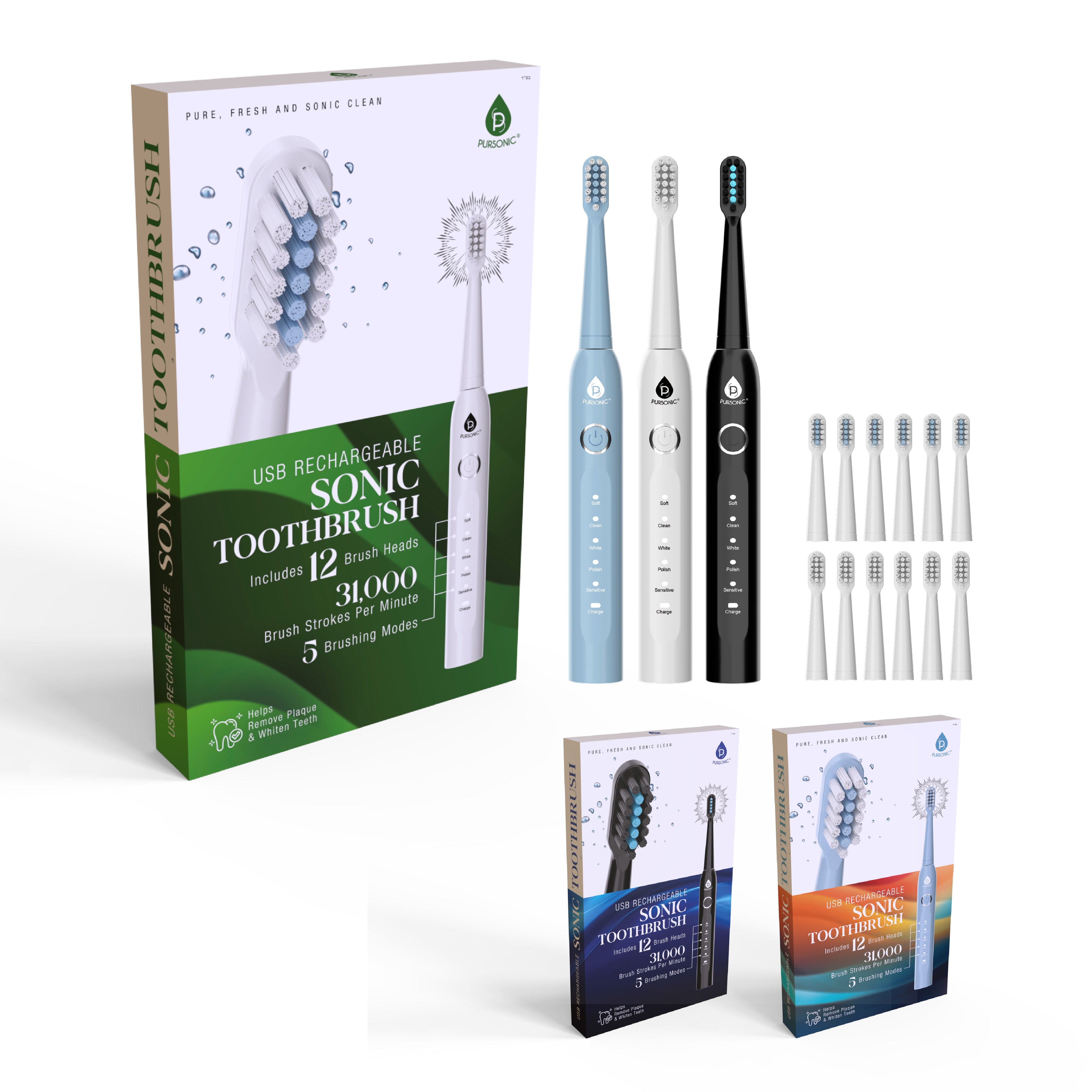 Electric Toothbrush 12-Pack