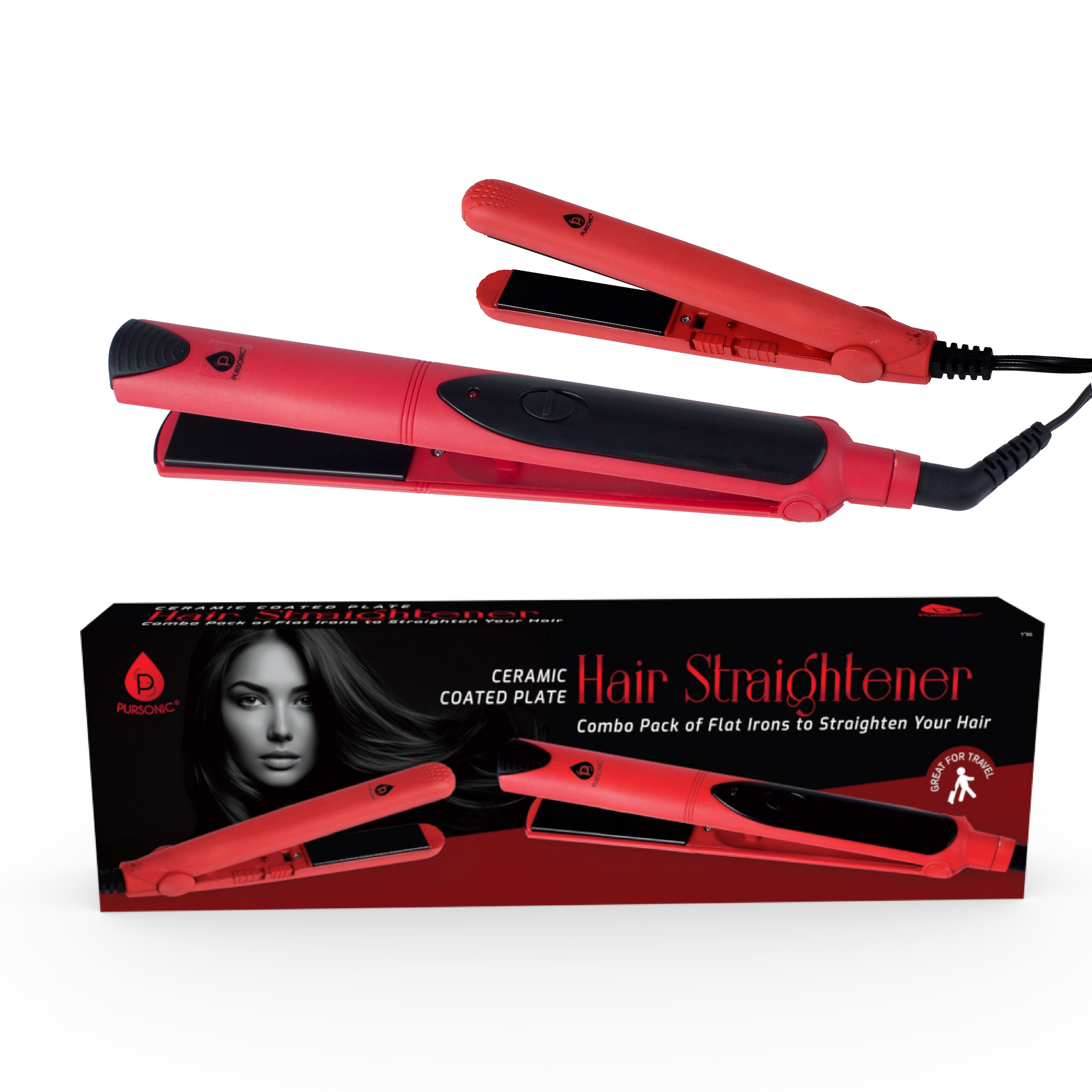 Flat Iron & Travel Set