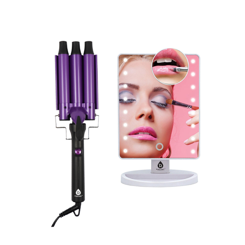 Vanity Mirror & Curler