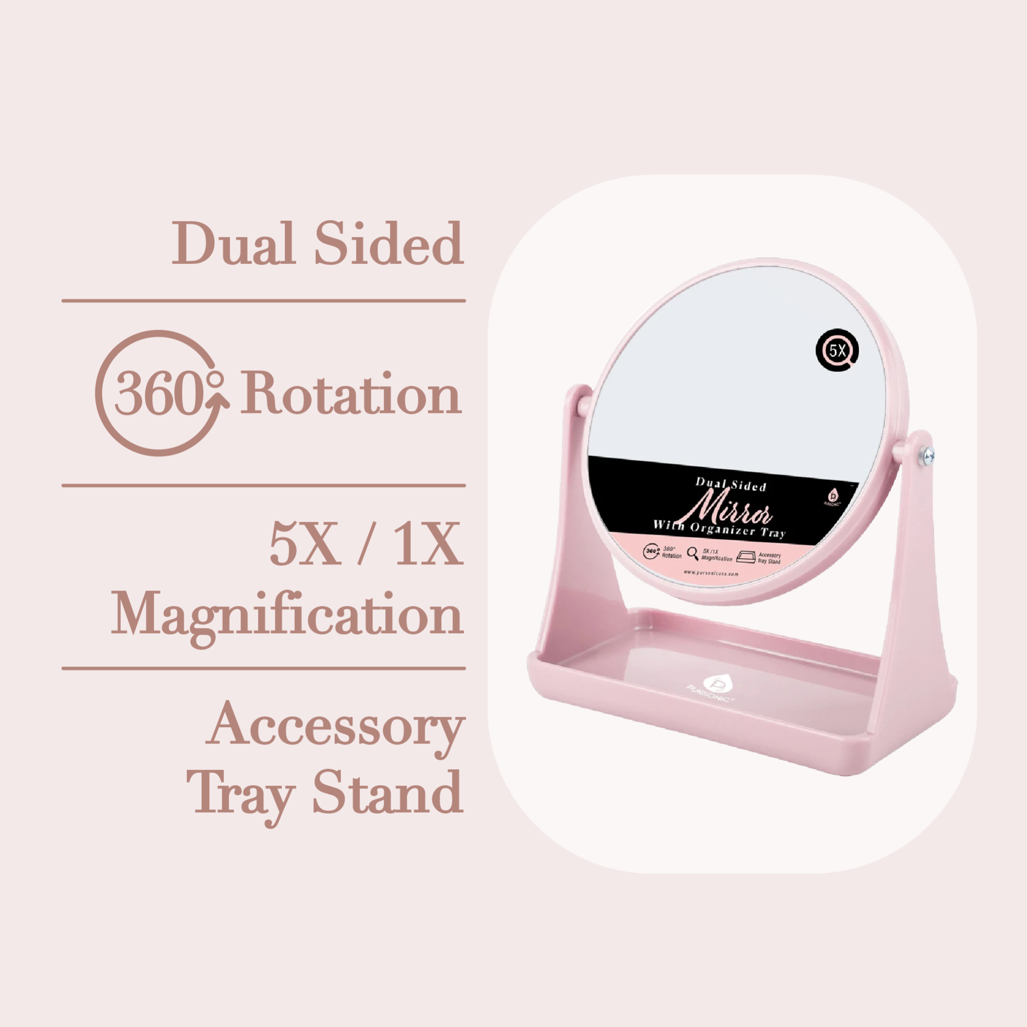 Mirror & Organizer Tray