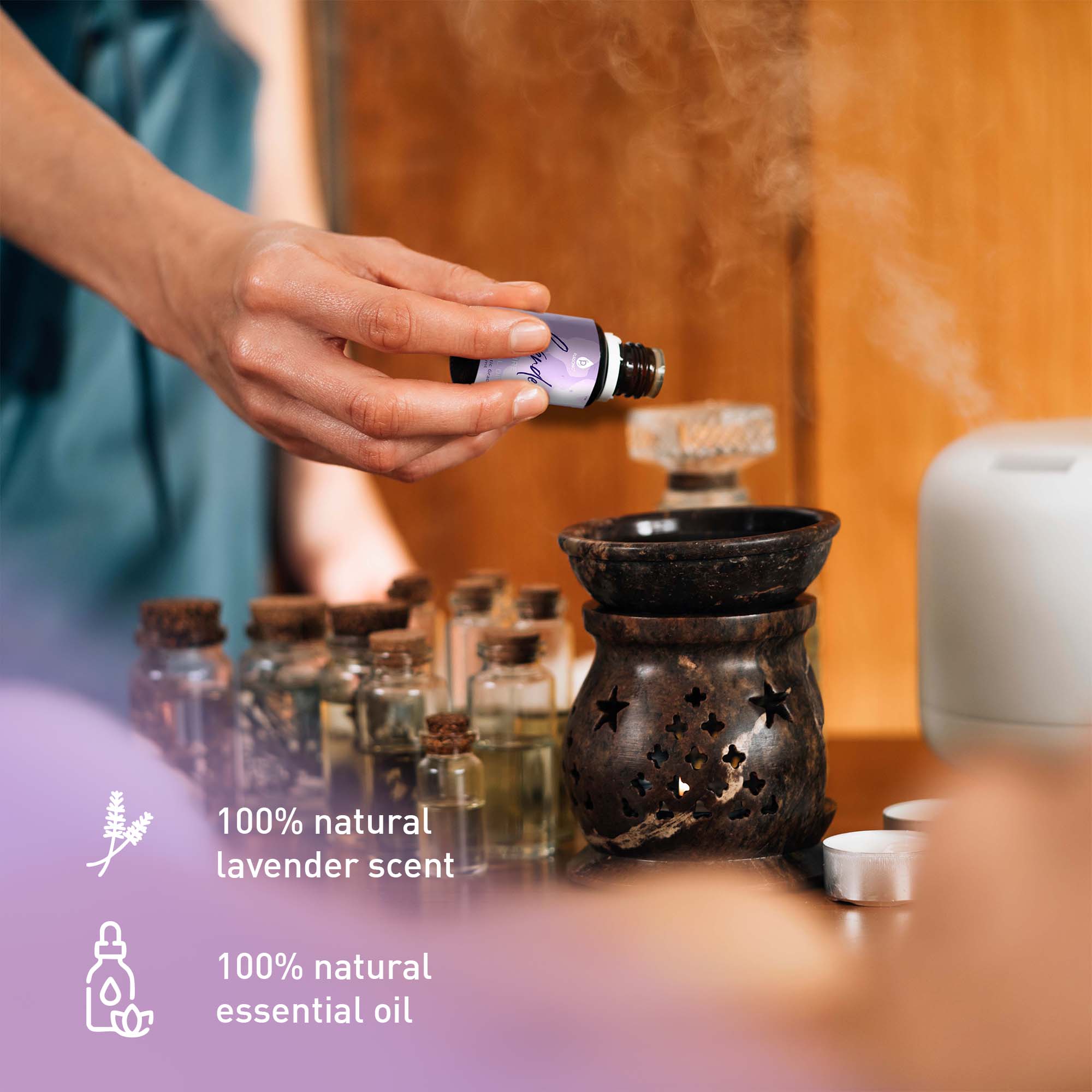 Luxury Home Spa Bundle – Towel Warmer & Lavender Essential Oil