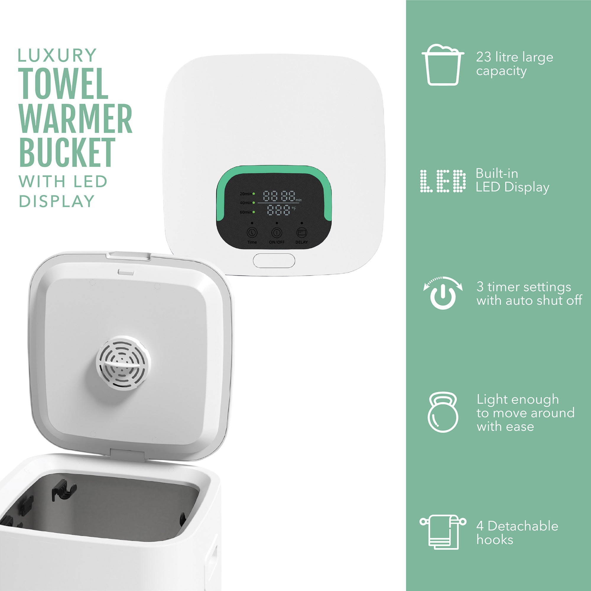 LED Towel Warmer Bucket