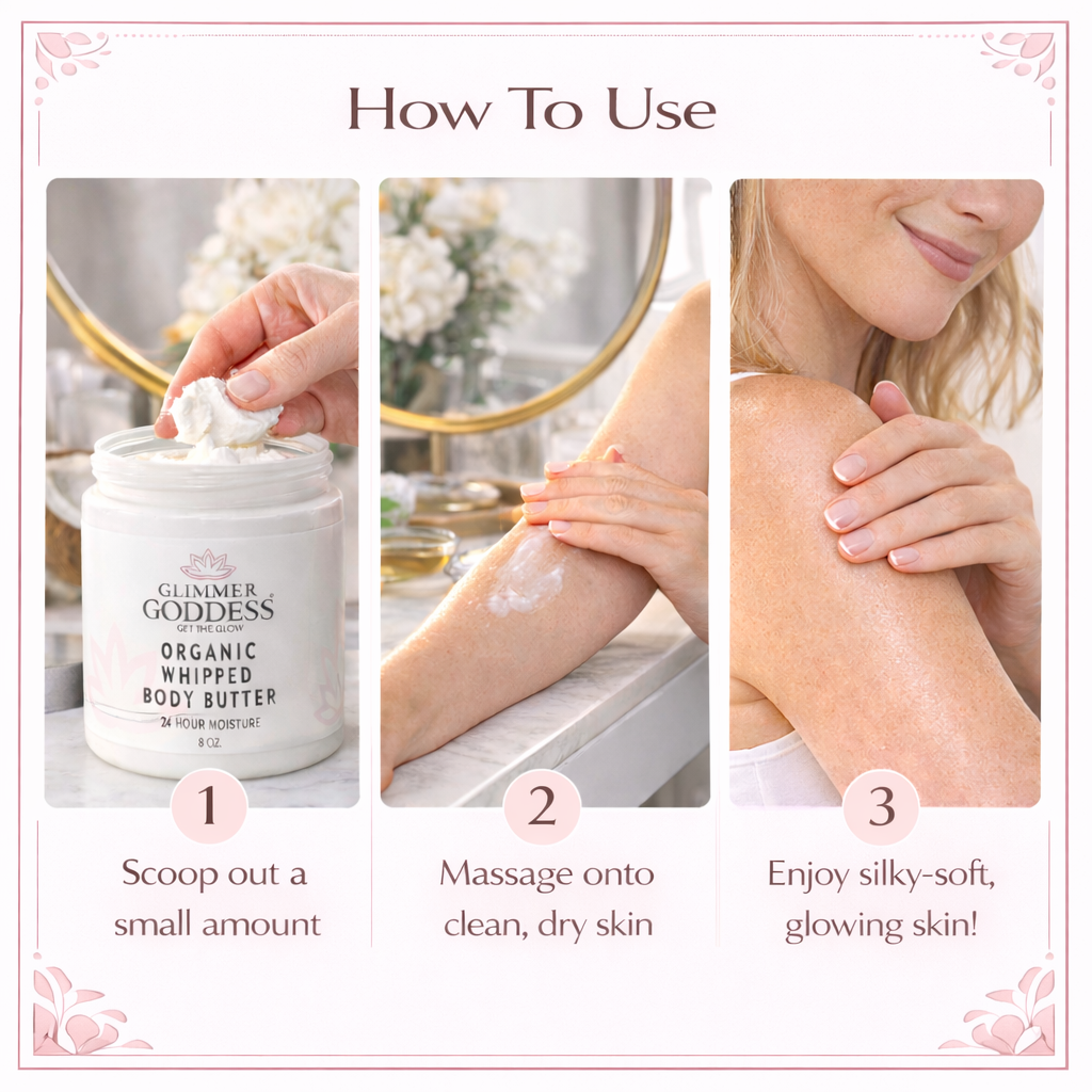 Organic Whipped Body Butter 8 oz – Ultra-Rich Moisturizer for Dry Skin in 40+ Scents