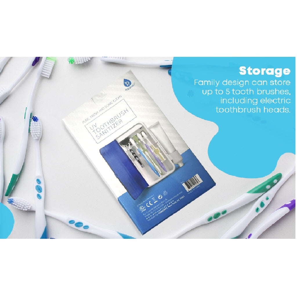 Wall Mountable Portable UV Toothbrush Holder