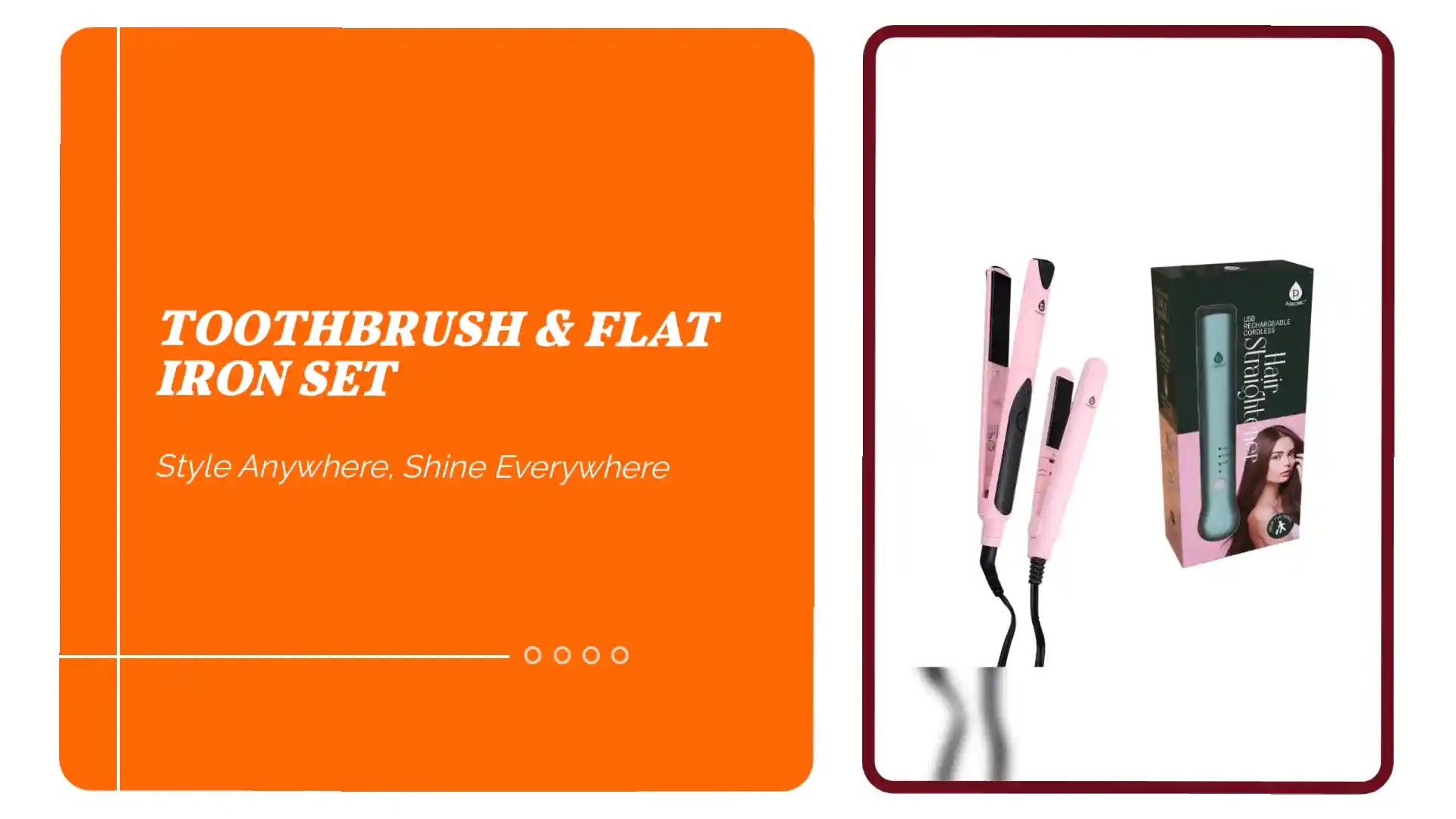 Toothbrush &amp; Flat Iron Set by@Outfy