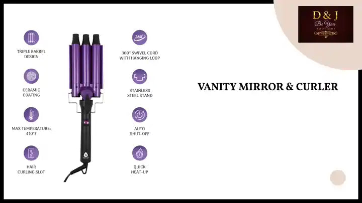 Vanity Mirror &amp; Curler by@Outfy