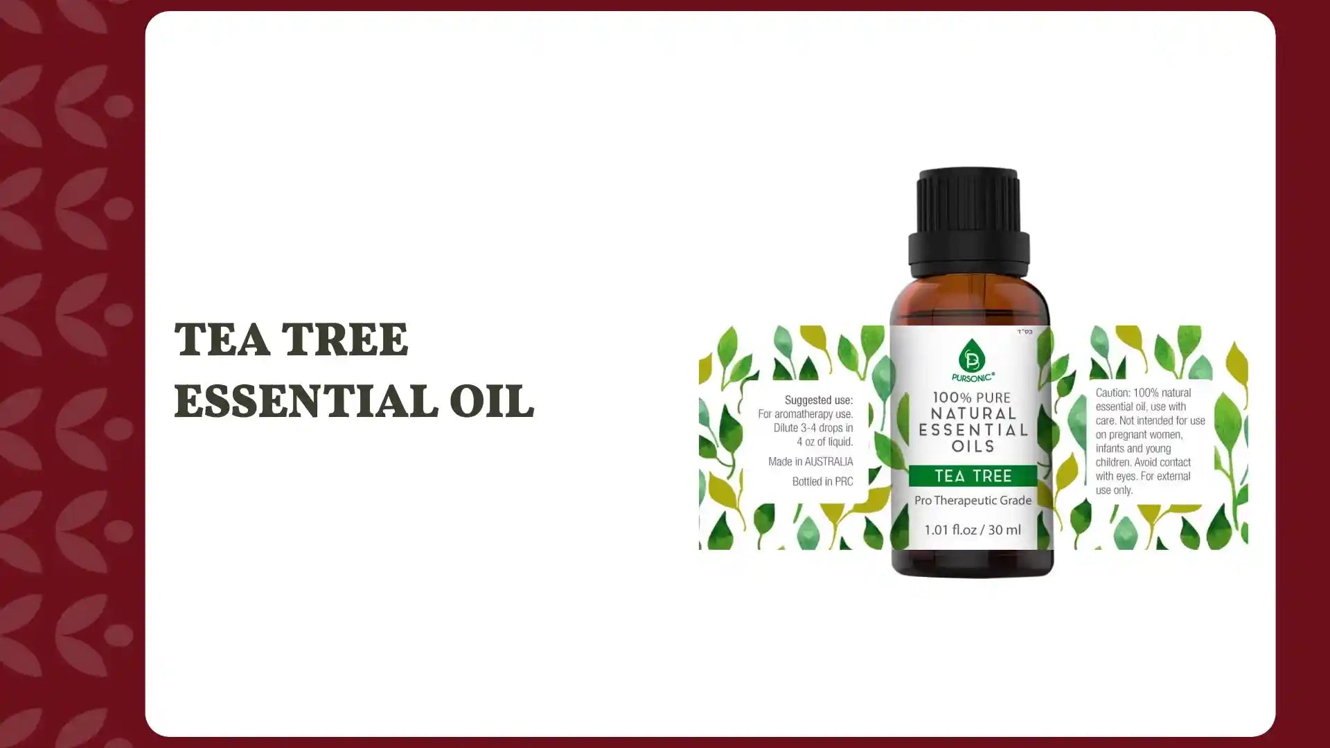 Tea Tree Essential Oil by@Outfy