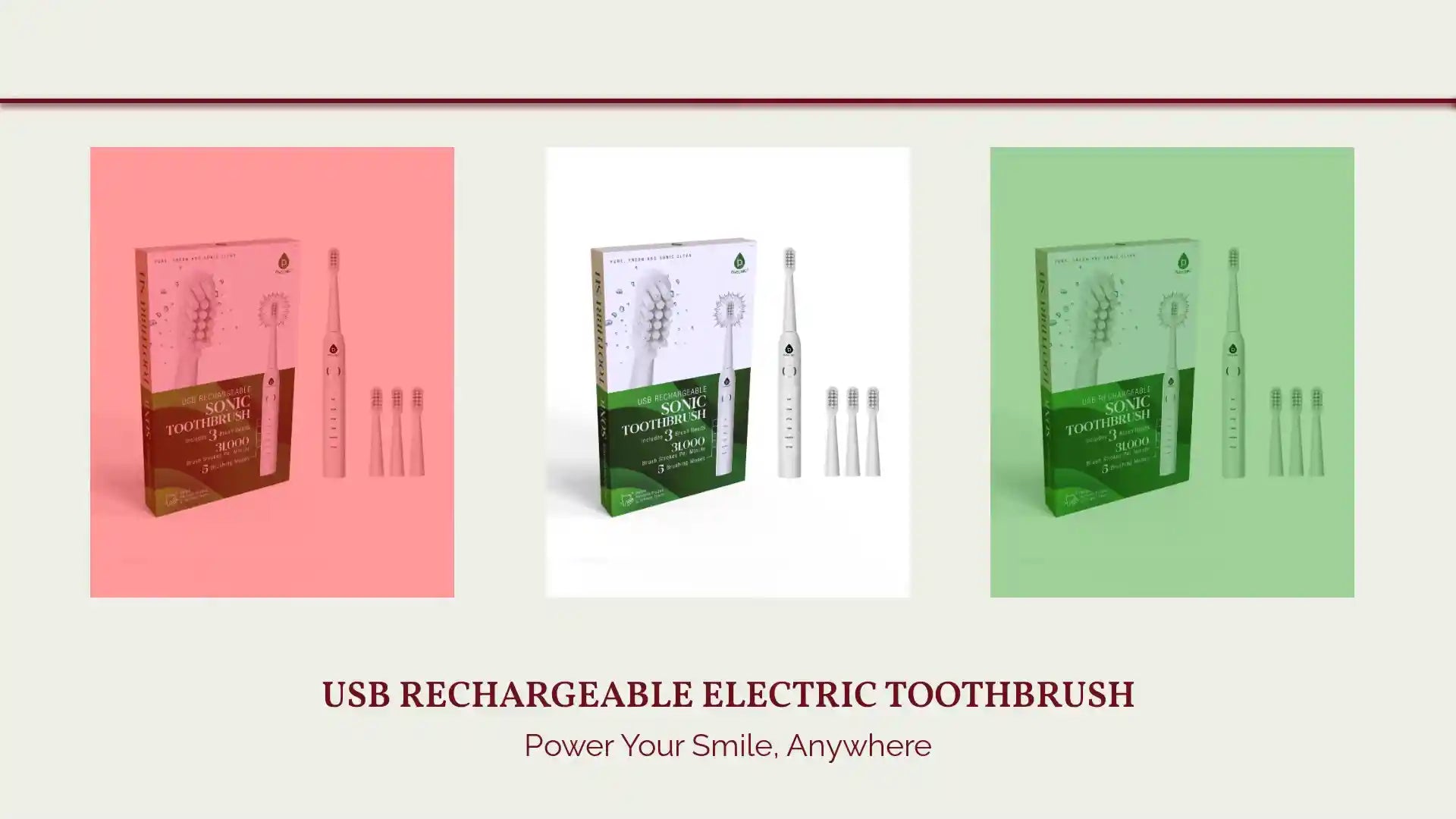 USB Rechargeable Electric Toothbrush by@Outfy