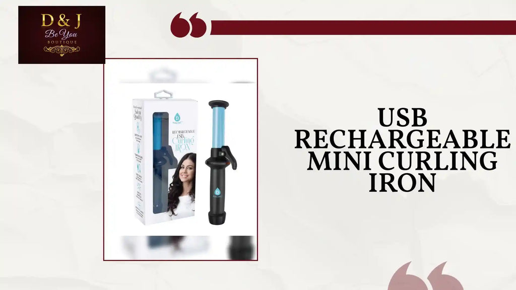 USB Rechargeable Mini Curling Iron by@Outfy