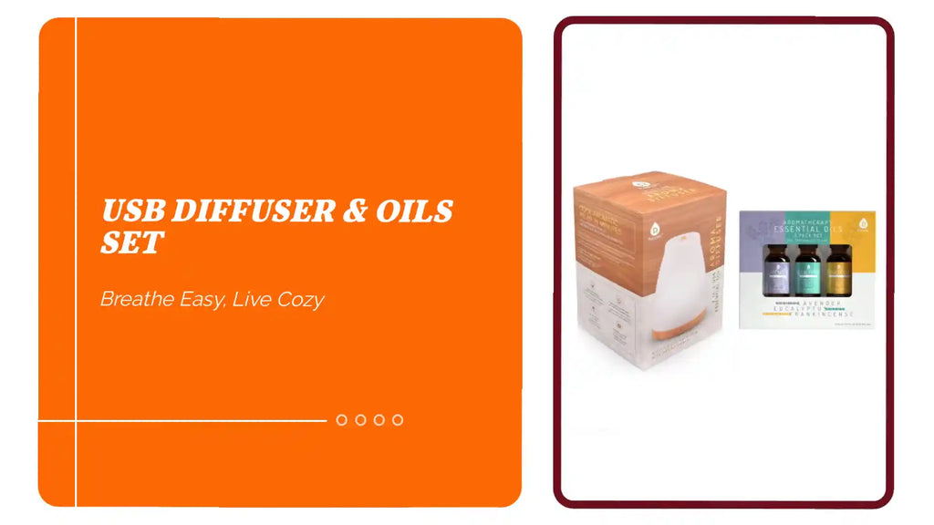 USB Diffuser &amp; Oils Set by@Outfy