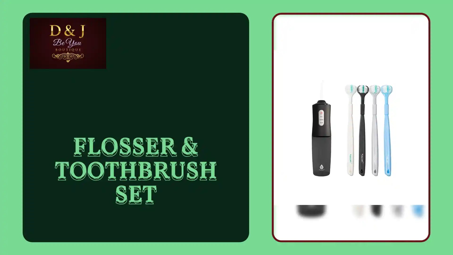 Flosser &amp; Toothbrush Set by@Outfy