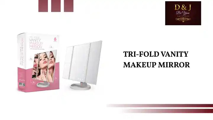 Tri-Fold Vanity Makeup Mirror by@Outfy