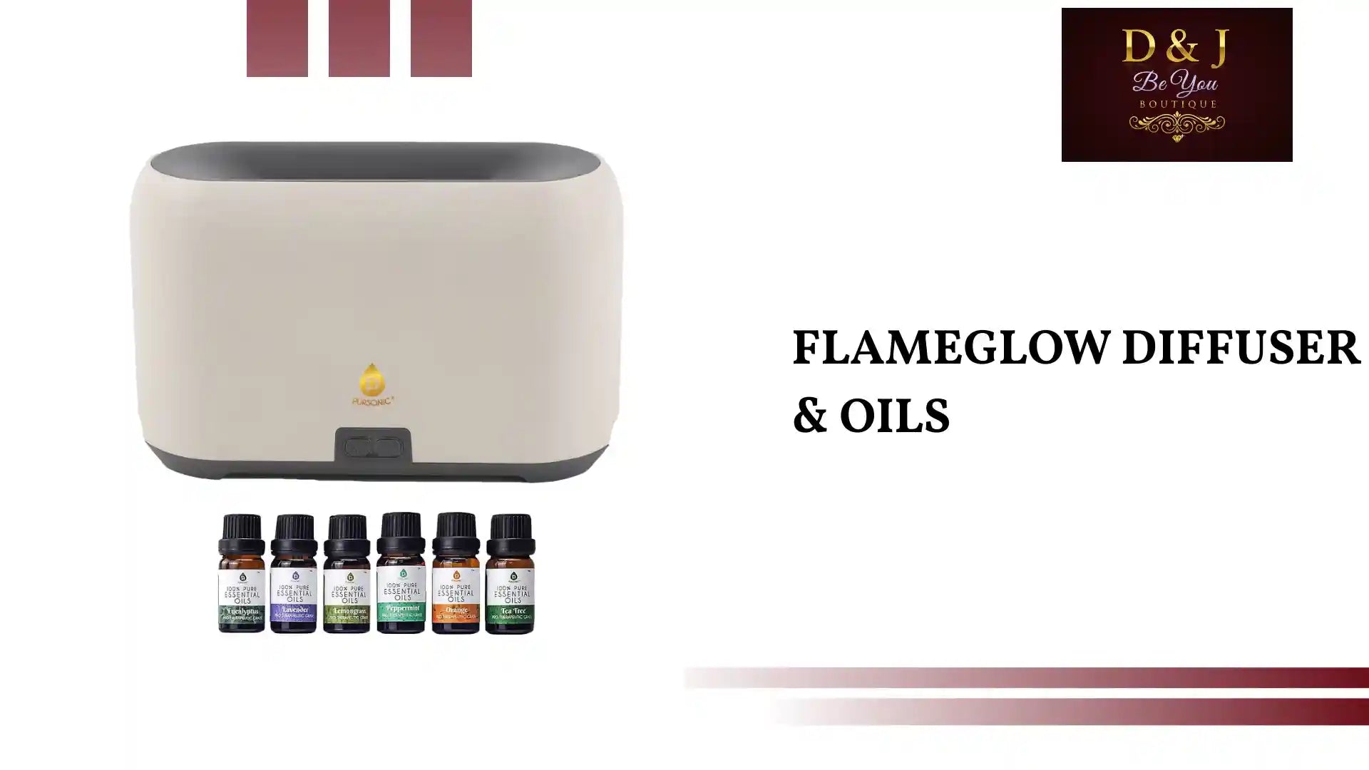 FlameGlow Diffuser & Oils by@Outfy