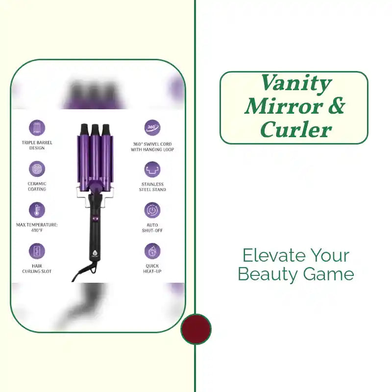 Vanity Mirror & Curler by@Outfy