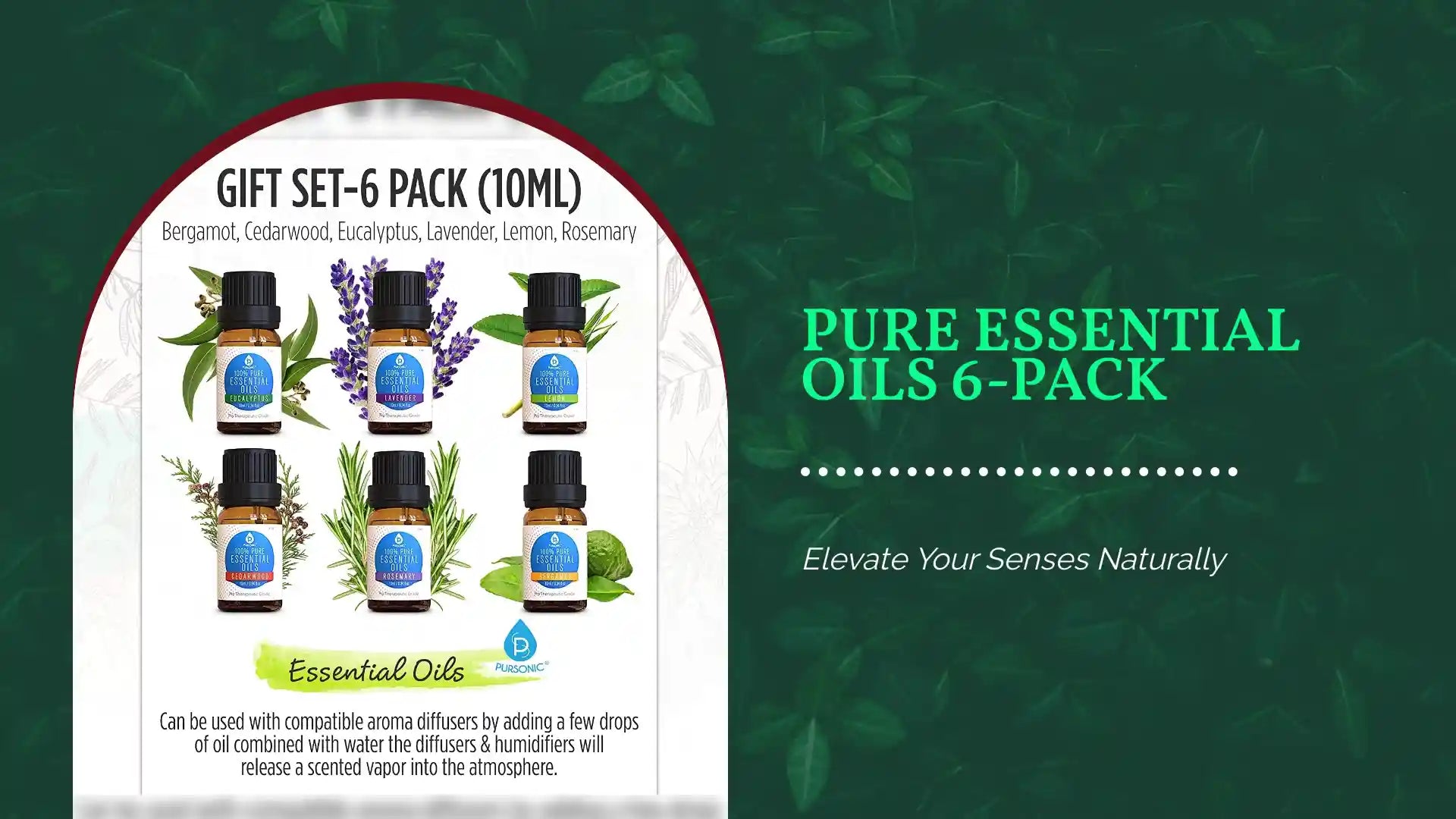Pure Essential Oils 6-Pack by@Outfy