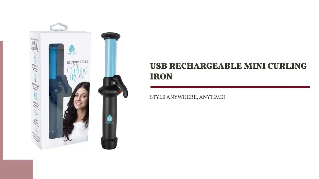 USB Rechargeable Mini Curling Iron by@Outfy