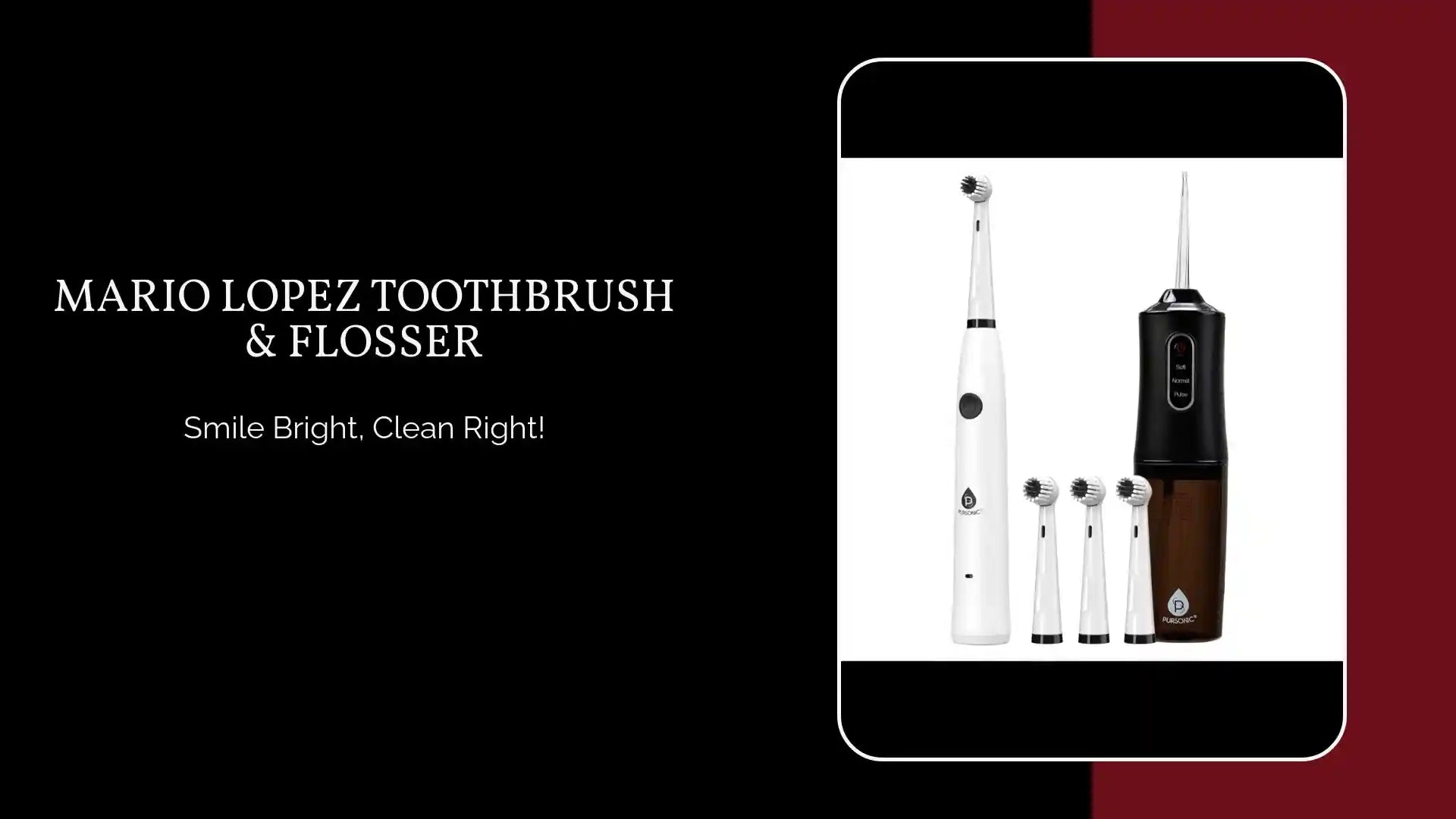 Mario Lopez Toothbrush &amp; Flosser by@Outfy