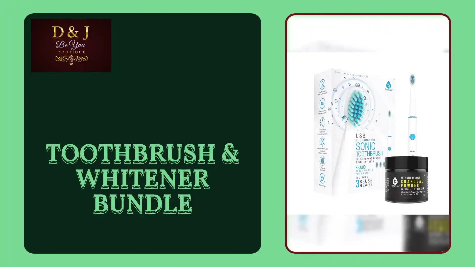 Toothbrush &amp; Whitener Bundle by@Outfy