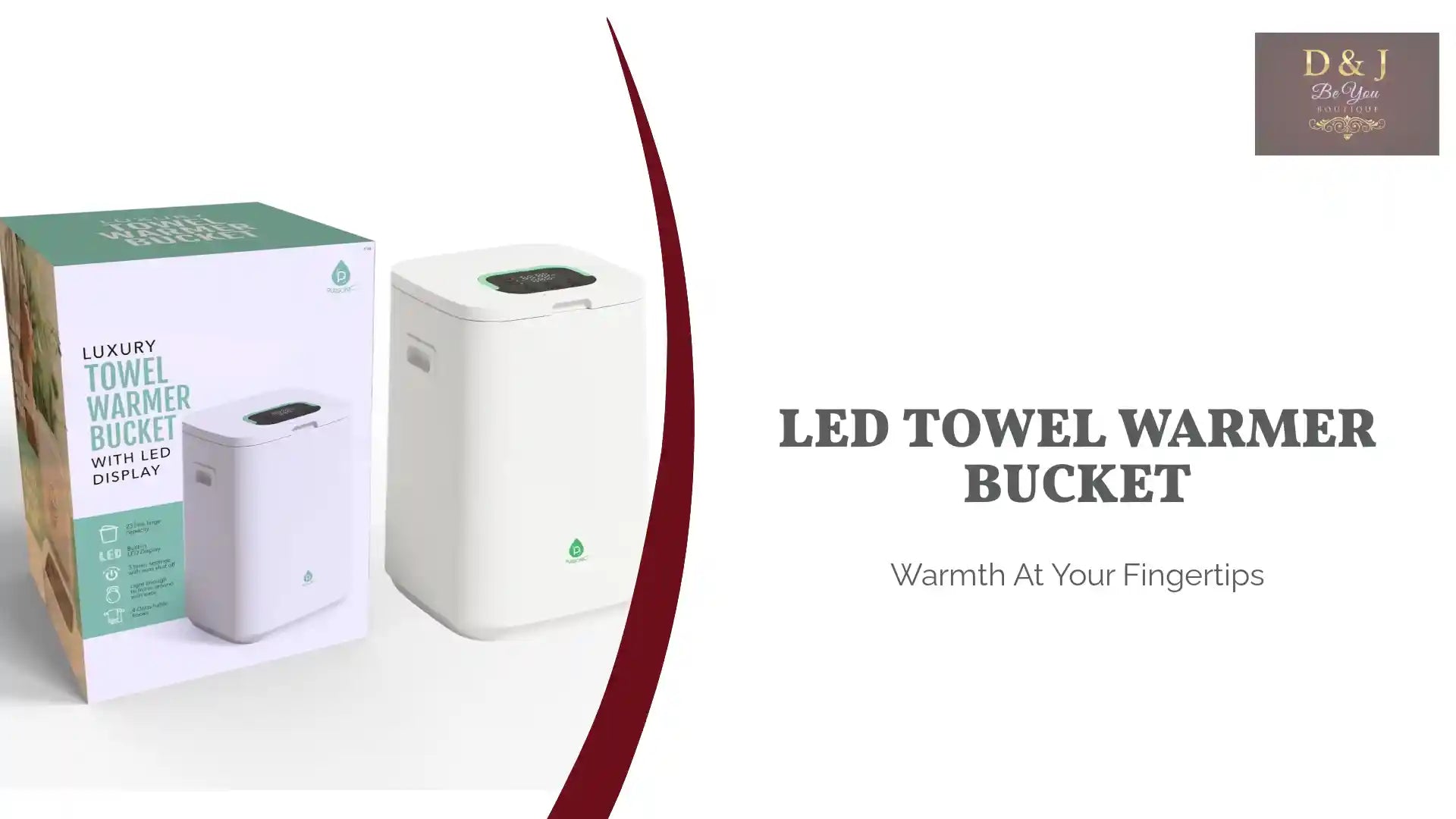 LED Towel Warmer Bucket by@Outfy