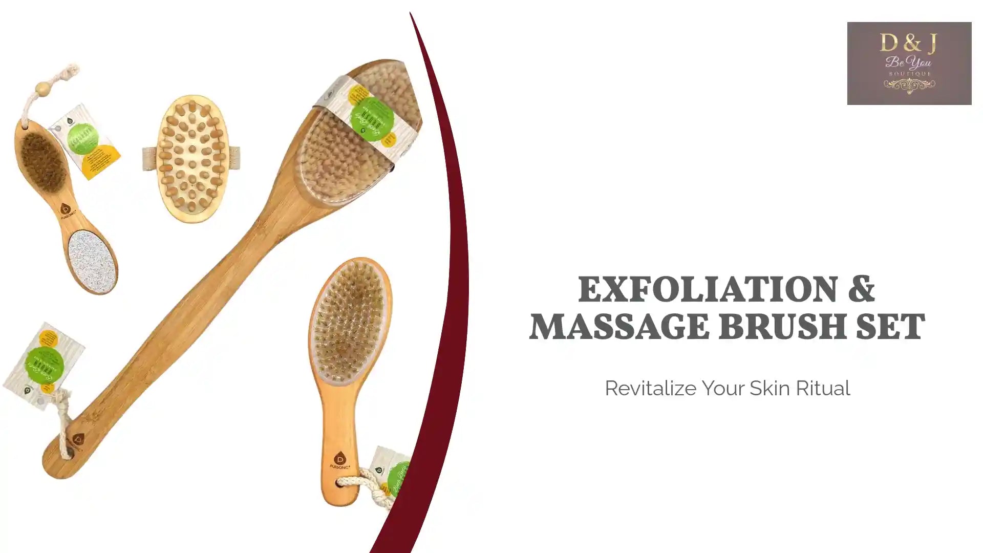 Exfoliation & Massage Brush Set by@Outfy