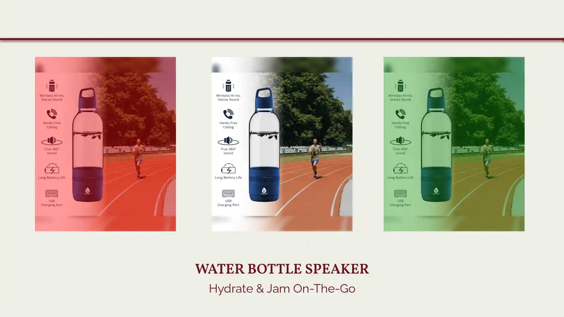 Water Bottle Speaker by@Outfy