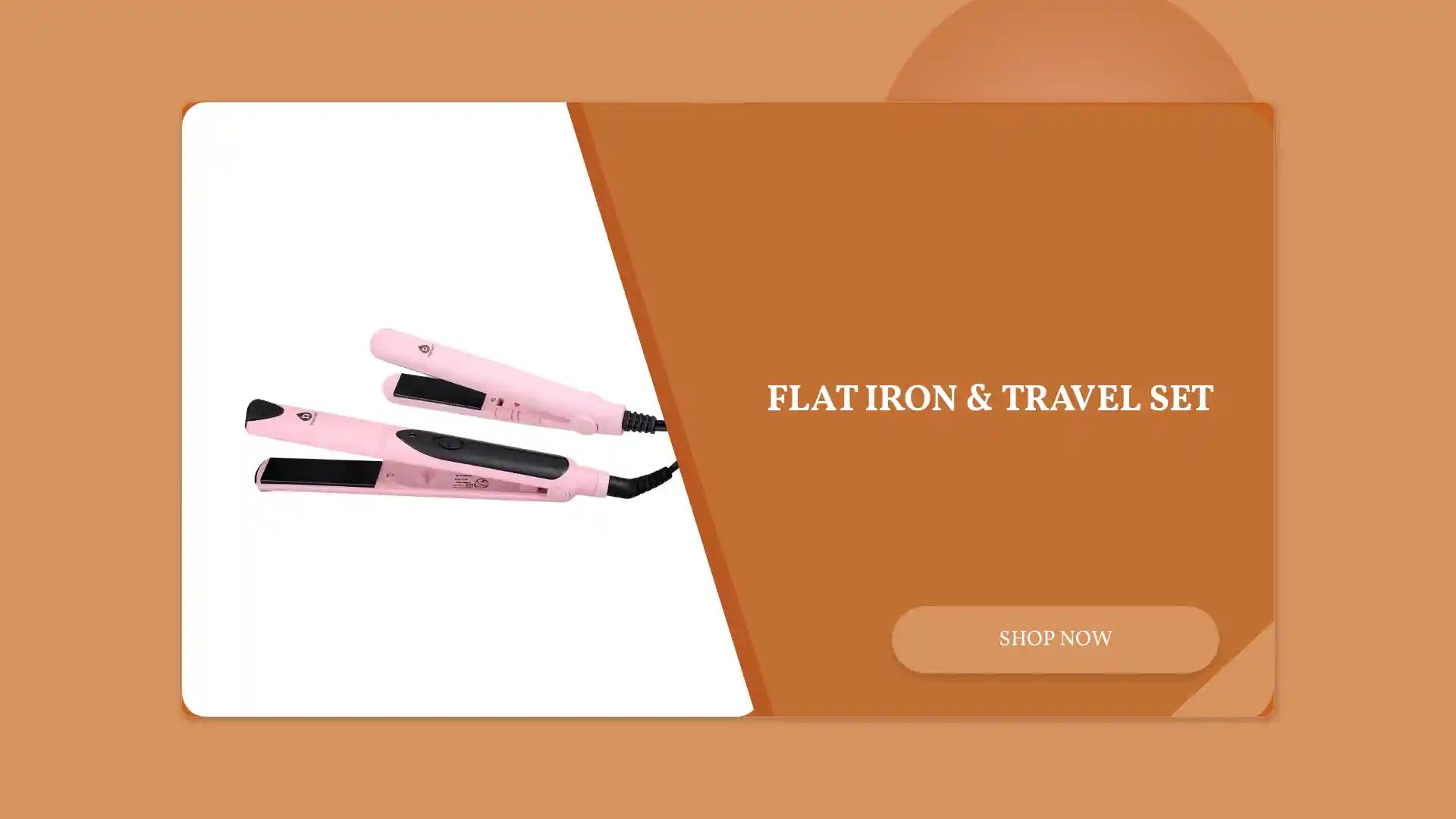 Flat Iron &amp; Travel Set by@Outfy