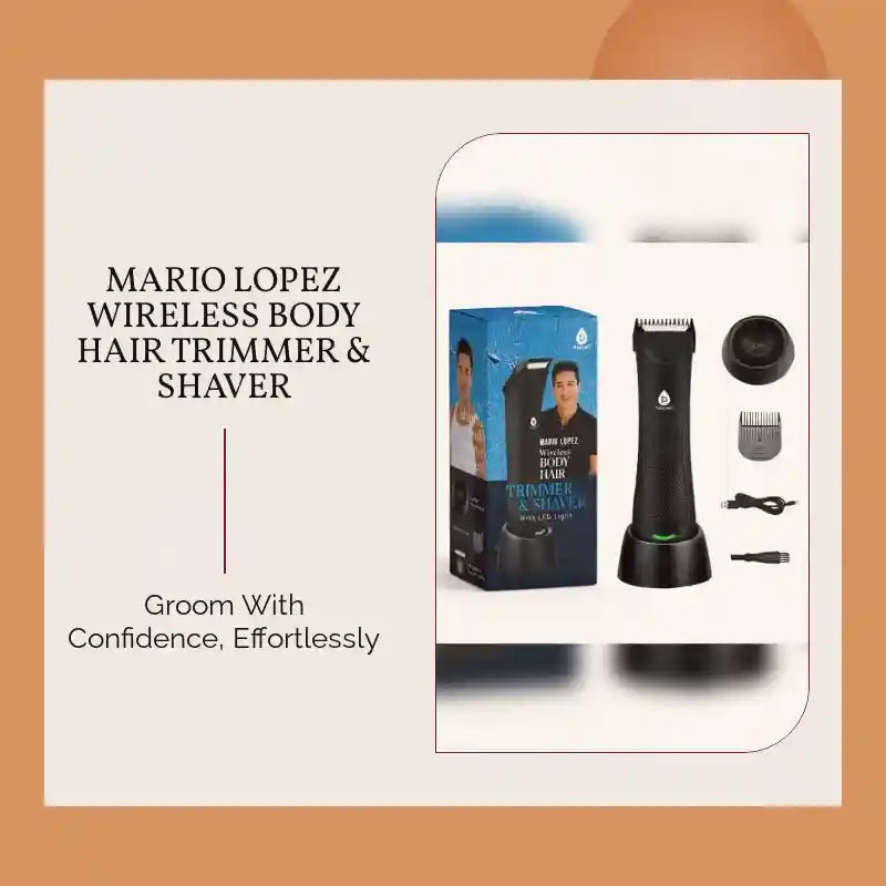 Mario Lopez Wireless Body Hair Trimmer & Shaver by@Outfy