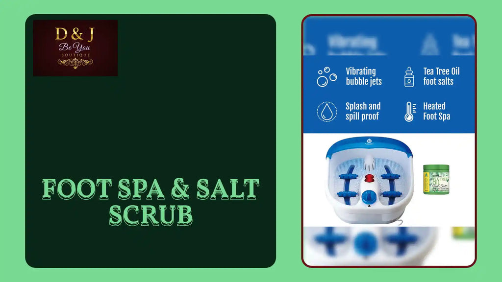 Foot Spa &amp; Salt Scrub by@Outfy