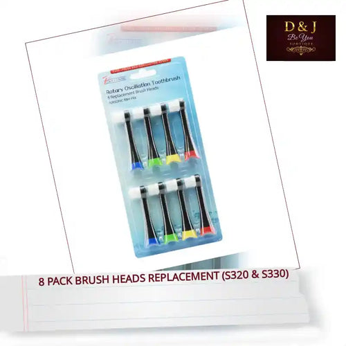 8 Pack Brush Heads Replacement (S320 &amp; S330) by@Outfy