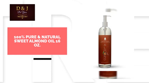 100% Pure &amp; Natural Sweet Almond oil 16 Oz. by@Outfy