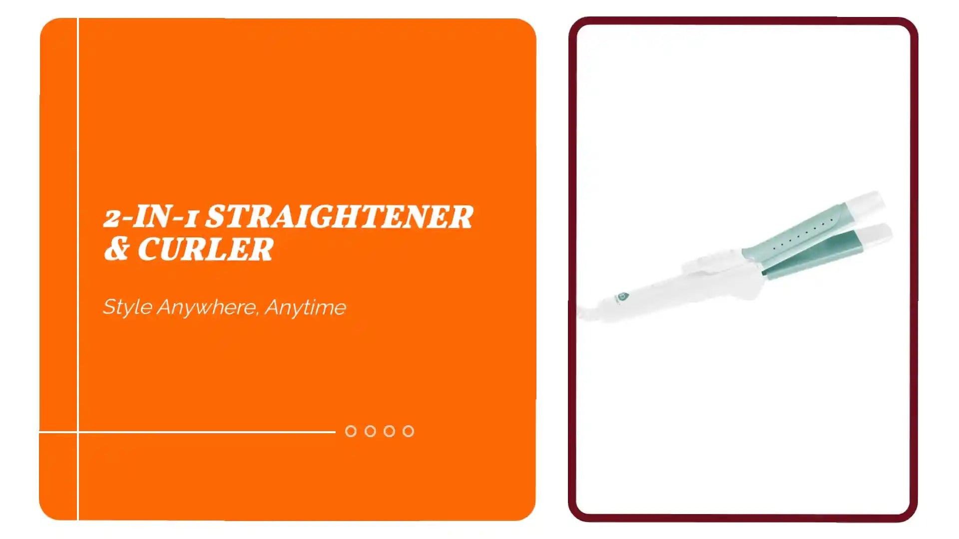 2-in-1 Straightener &amp; Curler by@Outfy