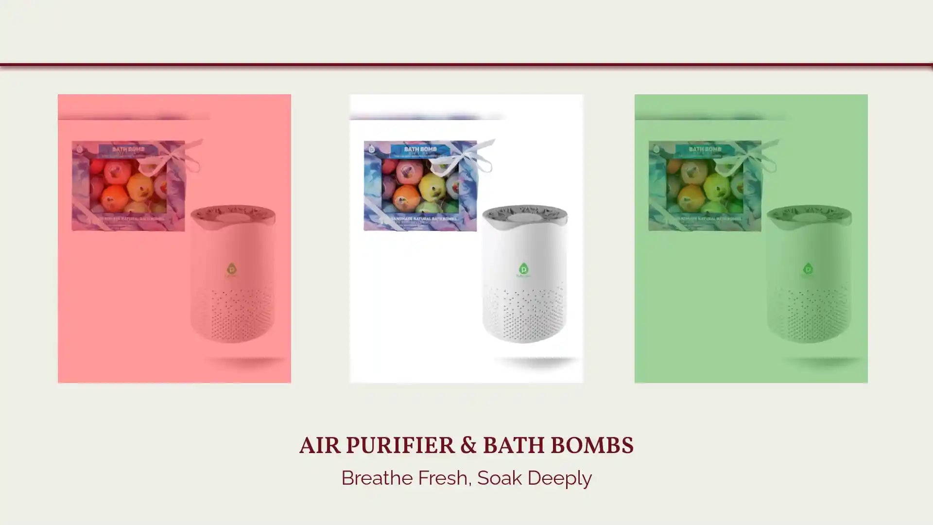 Air Purifier & Bath Bombs by@Outfy